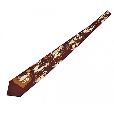 Cravata funny - culoare caramiziu 