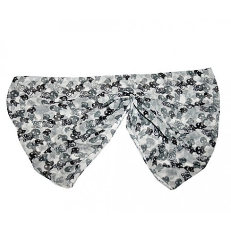 Fular - sal cranii - model 6  ( 165 cm x 60 cm )