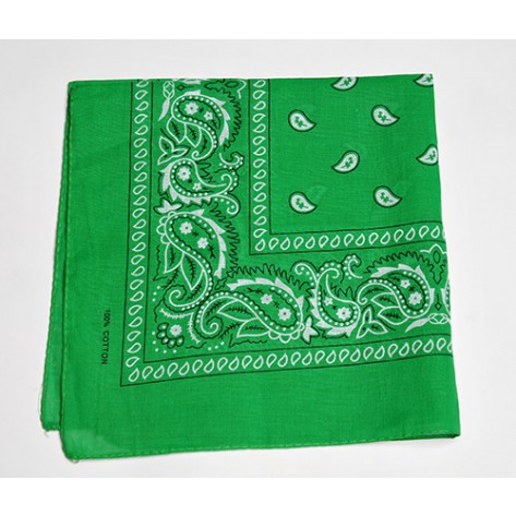 Bandana floral - verde crud