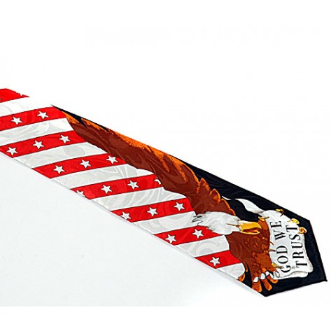 Cravata - USA - god we trust   