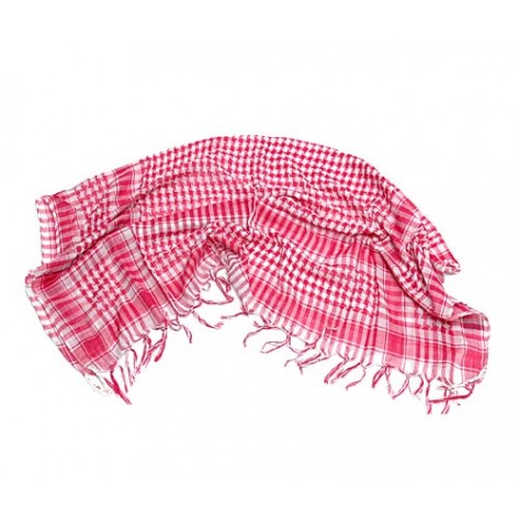 Fular - sal ( shemag )  culoare rosie deschis  ( 100 cm x 100 cm )