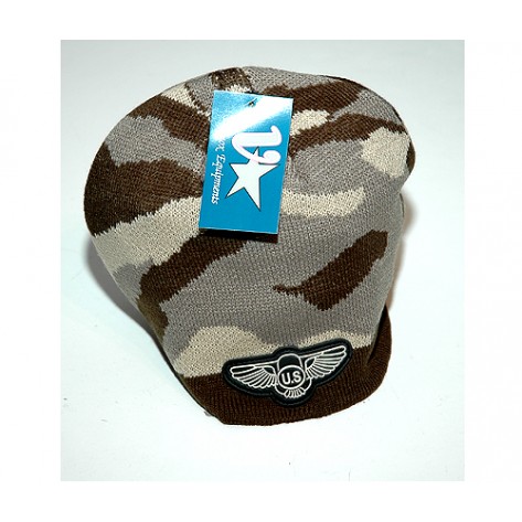 Caciula barbati groasa -  camuflaj - Militara " US "  woodland....OFERTA !!
