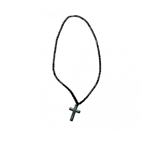 medalion de hematit cu cruce 