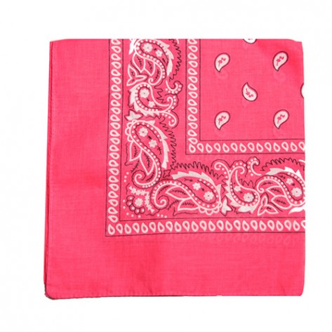 Bandana floral -  rosu aprins ( fuchsia )