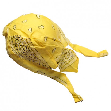 Du-rag ( bandana pt. cap ) floral galben 