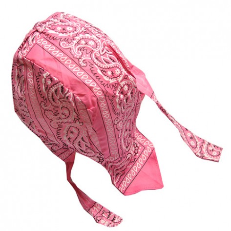 Du-rag ( bandana pt. cap ) floral roz inchis