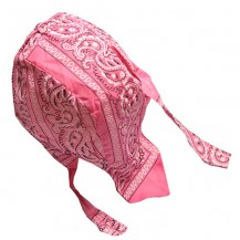 Du-rag ( bandana pt. cap ) floral roz inchis