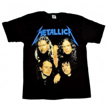 Tricou Metallica - Band ( logo albastru )