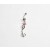 Body Piercing dama - cu pietre roz
